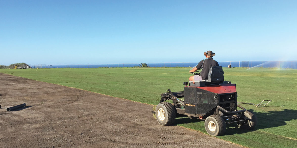 three generations of turf farming