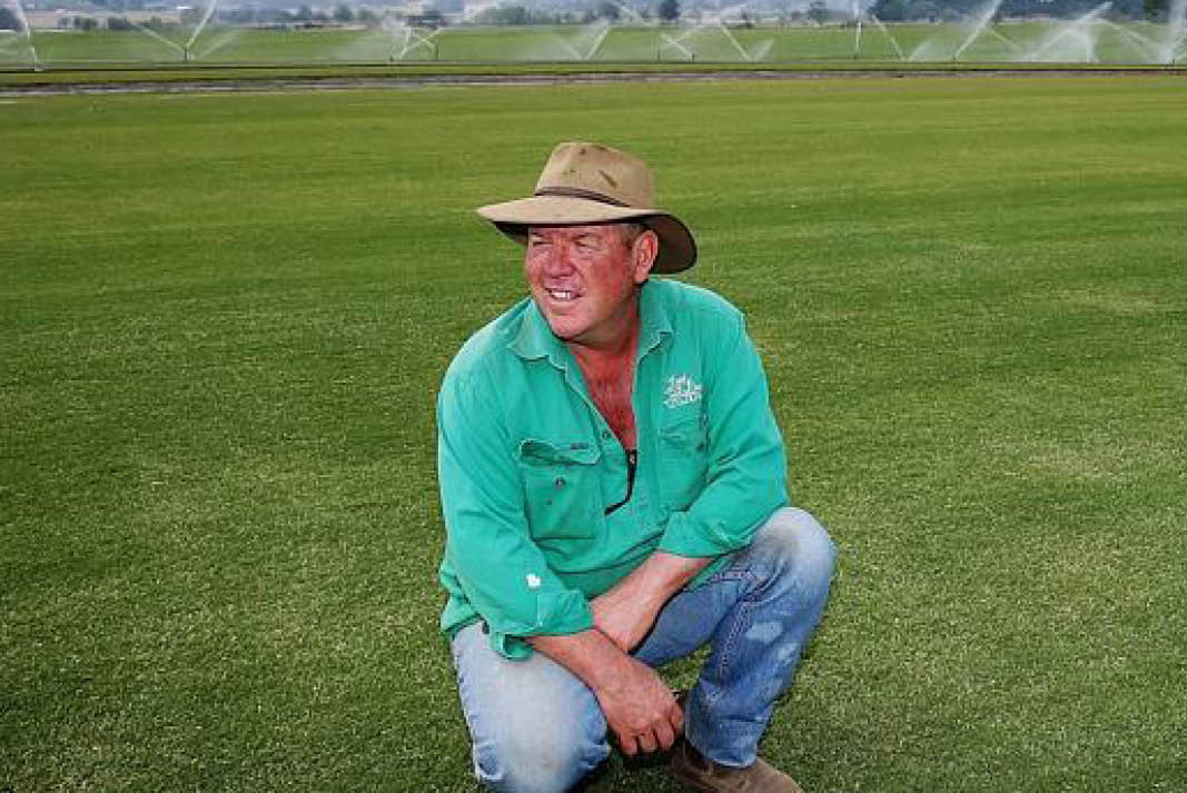 Dad and Dave's Graeme Colless TurfBreed Augusta Zoysia grower